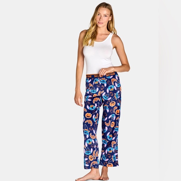 Disney Women’s Stitch Halloween Velour Sleep Pants - Picture 2 of 3